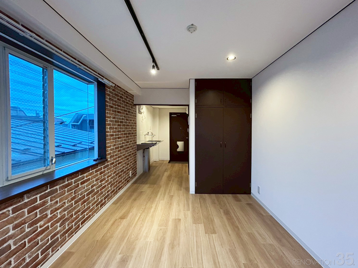 ヴィンテージと開放感が融合した賃貸、1Rの空室対策リノベーション東京都立川市、AFTER4