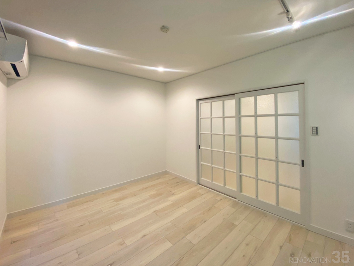 白基調の清潔空間、1DKの空室対策リノベーション東京都世田谷区、AFTER3