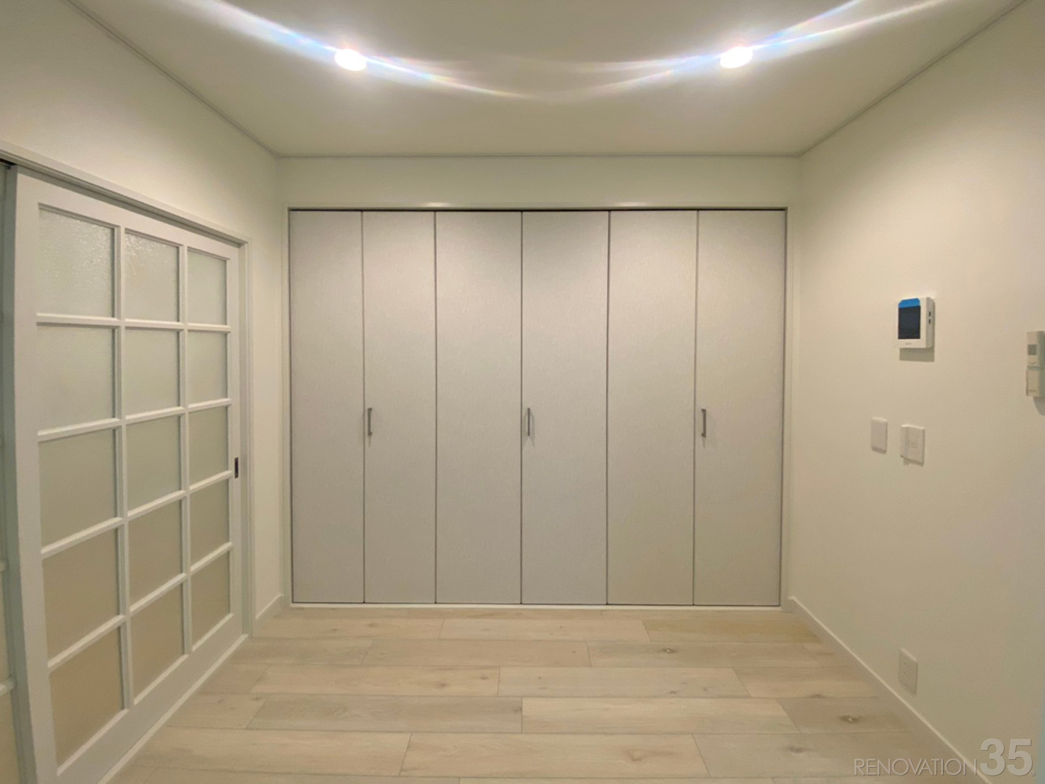 白基調の清潔空間、1DKの空室対策リノベーション東京都世田谷区、AFTER4