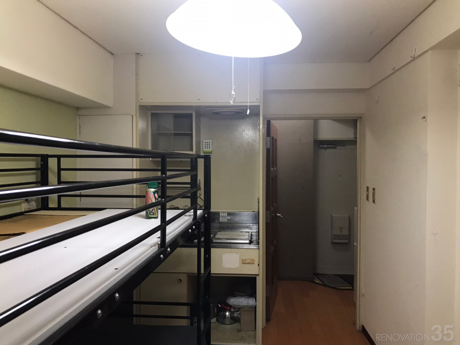 落ち着いた立体空間、1Rの空室対策リフォーム東京都豊島区、BEFORE3