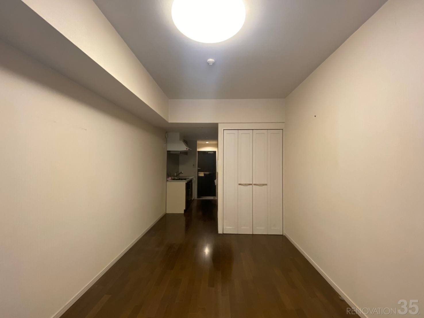 白と木目の落ち着く空間、1Rの空室対策リフォーム東京都文京区、BEFORE3