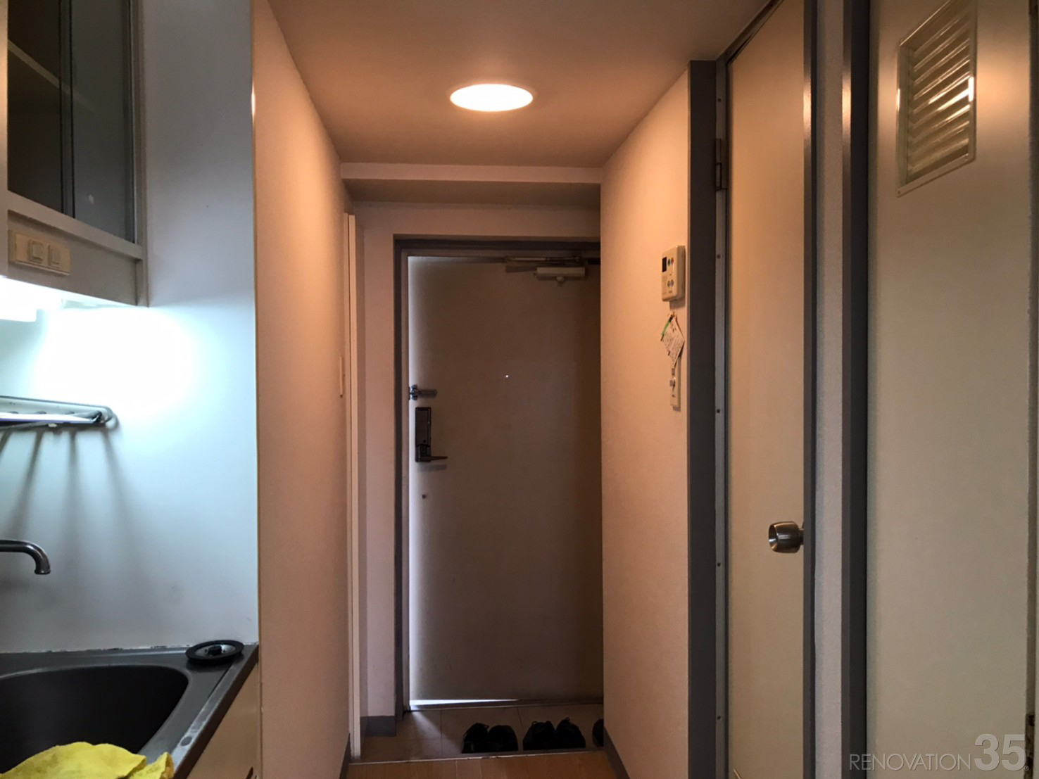 シックな男性向けワンルーム、1Rの空室対策リフォーム東京都練馬区、BEFORE4