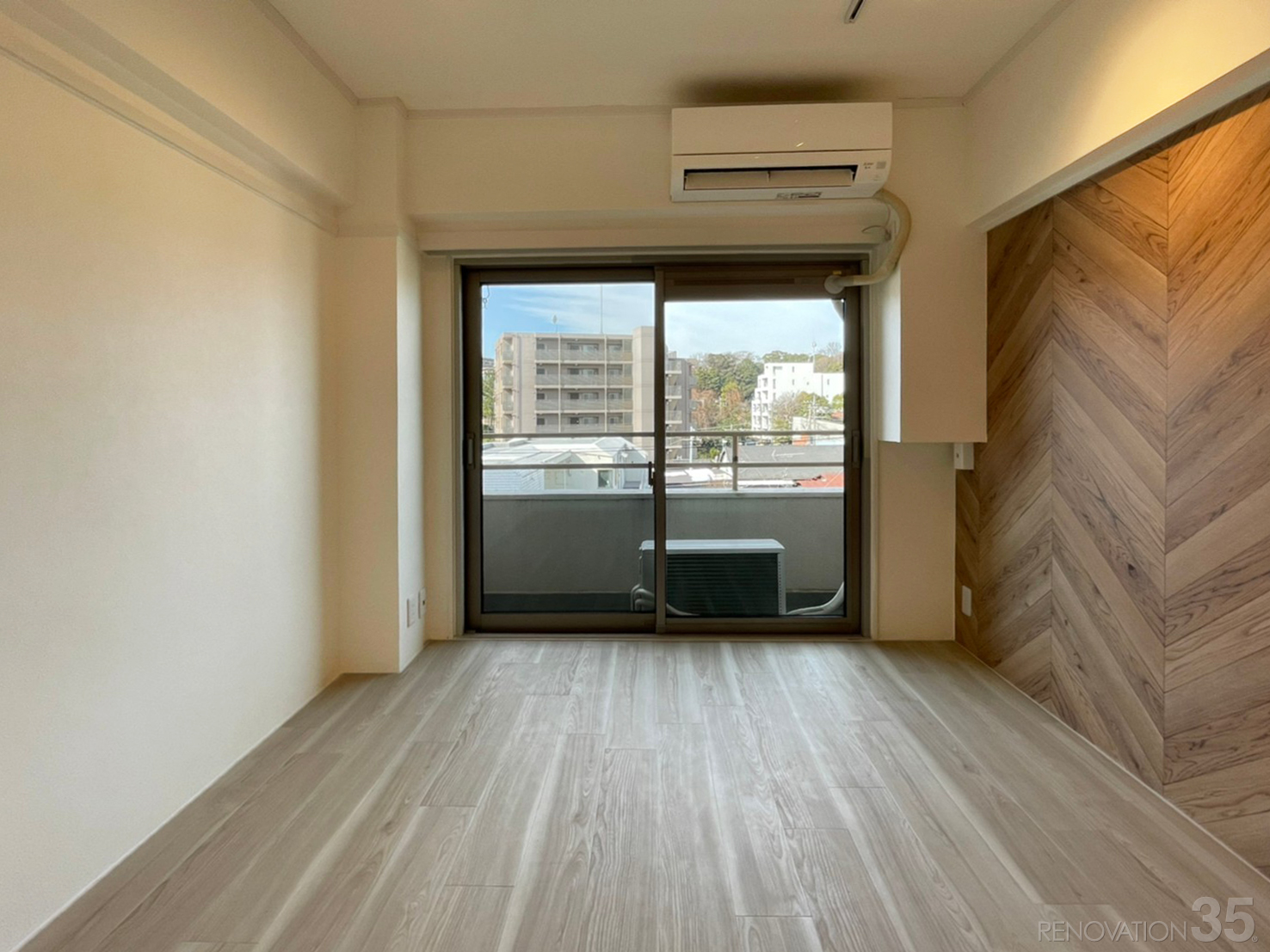 ぬくもりを感じる暖色系賃貸、1DKの空室対策リノベーション神奈川県横浜市、AFTER2