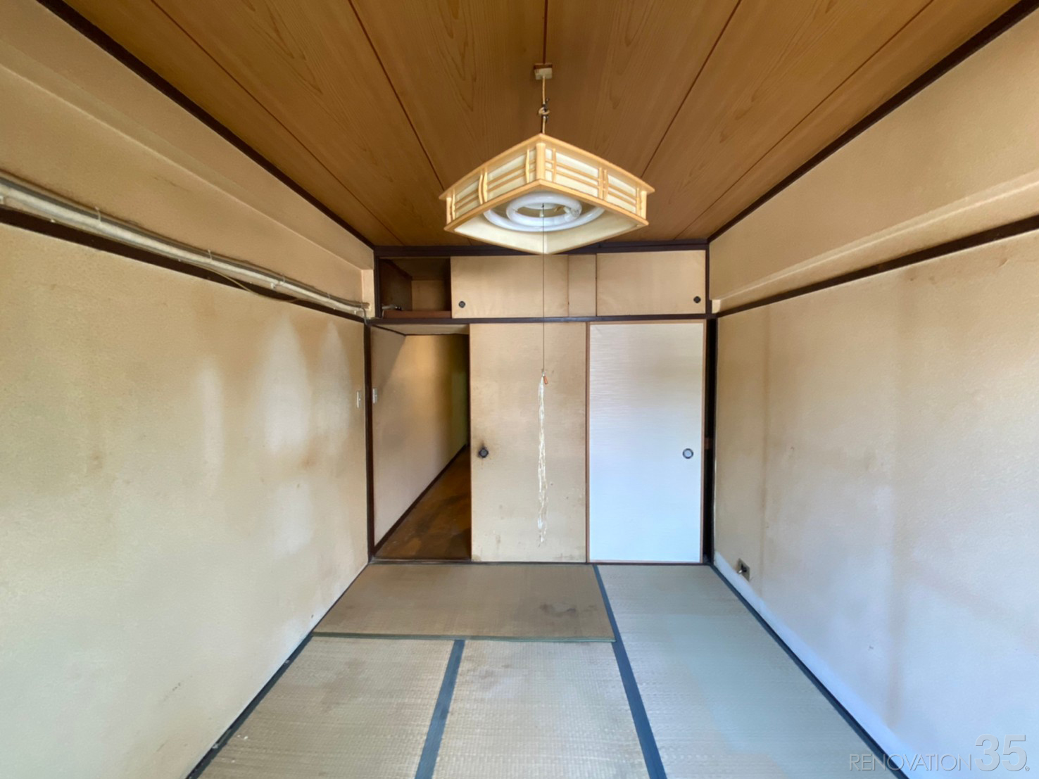 ぬくもりを感じる暖色系賃貸、1DKの空室対策リフォーム神奈川県横浜市、BEFORE6