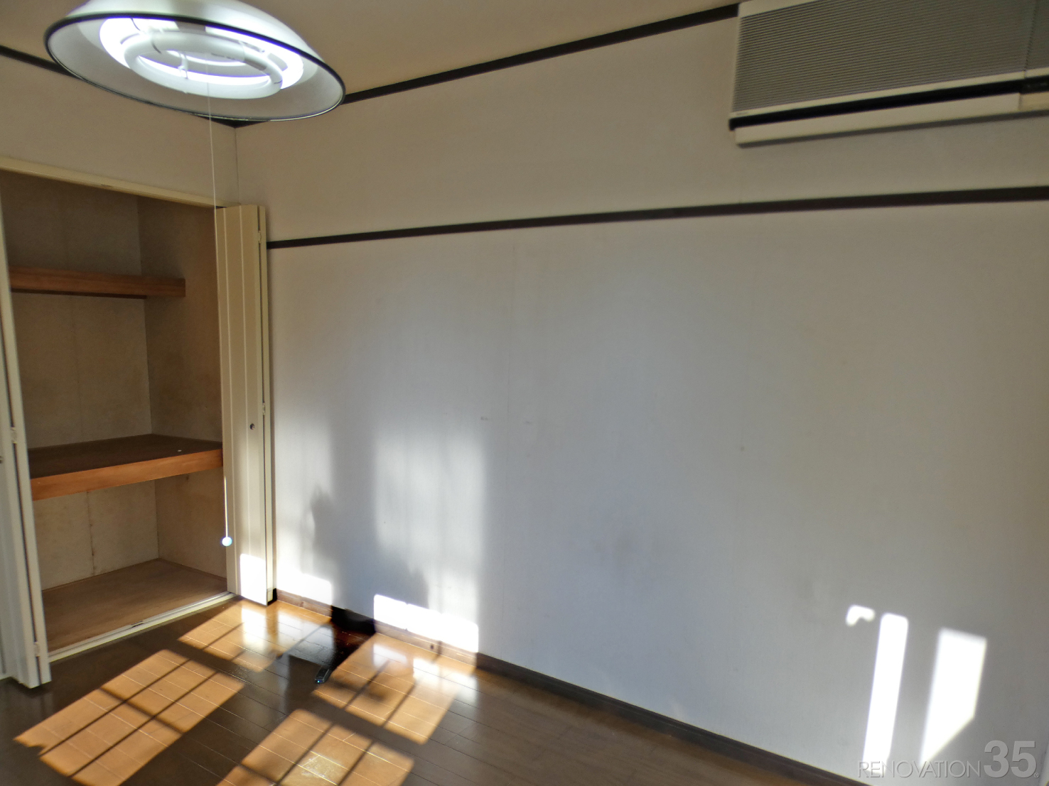 心地よいカーキ色のアパート、1K→1Rの空室対策リフォーム埼玉県春日部市、BEFORE2
