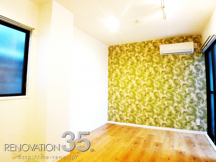 リノベーションで東京都荒川区の築30年のマンションの1rの賃貸物件を リゾート風リラックス空間 1rに施工