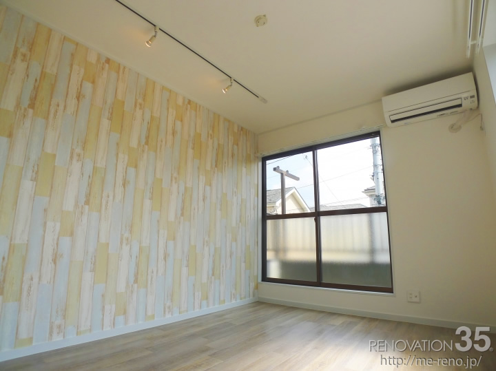 リノベーションで東京都足立区の築30年のアパートの2dkの賃貸物件を レトロな洋室 洋風の和室に施工